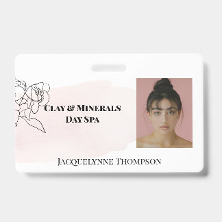 Vrouwelijke foto ID Label Badge