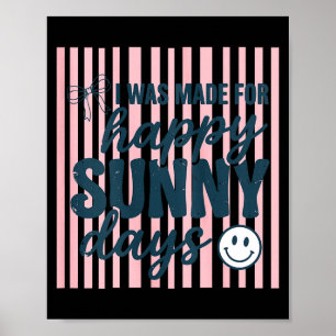 Vrouwelijke gelukkige zomer citaat positieve esthe poster