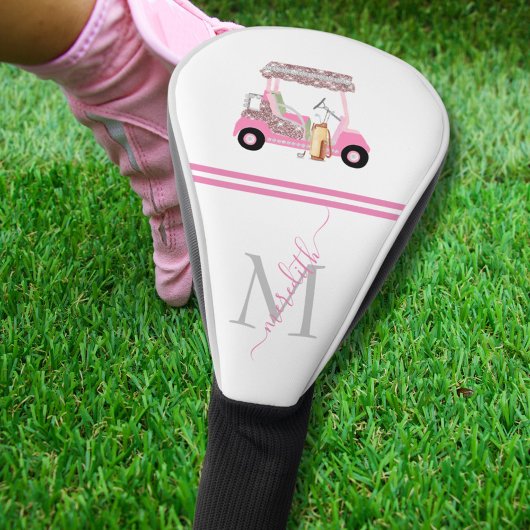 Vrouwelijke golfkar gepersonaliseerd * golfheadcover