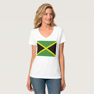 Vrouwelijke Hanes Nano V-Neck T-Shirt (jamaicaanse