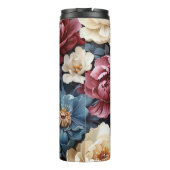 Vrouwelijke Herfst Bloemen Tumbler Thermosbeker (Achterkant)