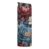 Vrouwelijke Herfst Bloemen Tumbler Thermosbeker (Geroteerd rechts)