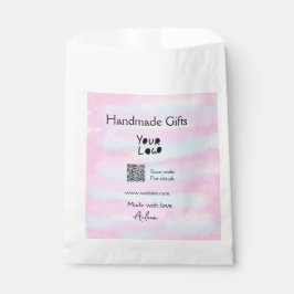 Vrouwelijke kleine bedrijf handgemaakte cadeaus ge bedankzakje