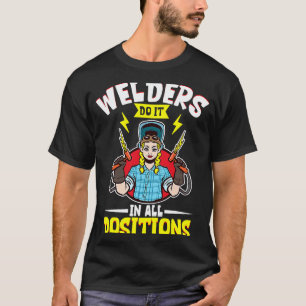 Vrouwelijke lasser Lasser Mechanicus Smederij Me T-shirt