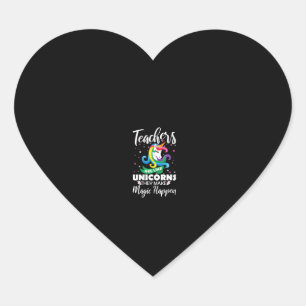 Vrouwelijke leraren zijn als eenhoorns, ze maken m hart sticker