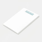Vrouwelijke Logo | Blauw | Gepersonaliseerde profe Post-it® Notes (Schuin)