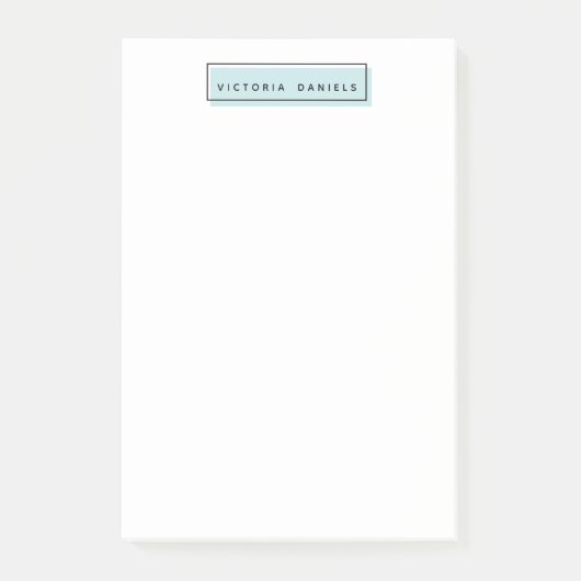 Vrouwelijke Logo | Blauw | Gepersonaliseerde profe Post-it® Notes (Voorkant)