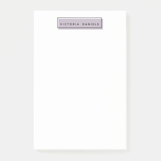 Vrouwelijke Logo Lavendel gepersonaliseerde profes Post-it® Notes (Voorkant)