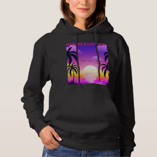 vrouwelijke luie dag zonsondergang hoodie
