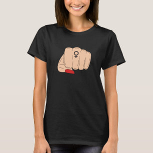 Vrouwelijke macht t-shirt