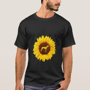 Vrouwelijke Mannen Dog Pet Racer Sunfl T-shirt