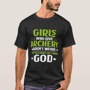 Vrouwelijke meisjes die van de archery Archer houd T-shirt