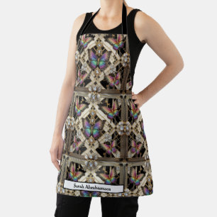 Vrouwelijke Meisjesachtige Art Deco Regenboog Vlin Schort