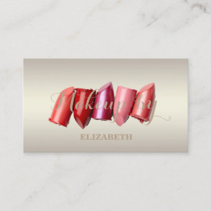 Vrouwelijke Moderne Professional,Lippenstift Visitekaartje