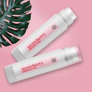 Vrouwelijke Moderne Roze Meisje Make-up Lip Balm T Labels