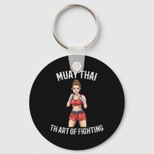 Vrouwelijke Muay Thai-vechtster - Thaise Boksen Mm Sleutelhanger