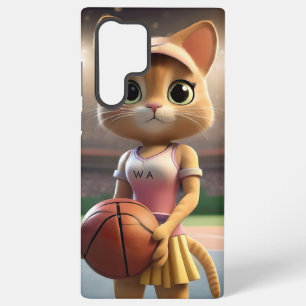 Vrouwelijke Netbal Kat, Samsung Galaxy Hoesje