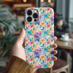 Vrouwelijke pastel botanische esthetische cadeau v iPhone 16 pro hoesje