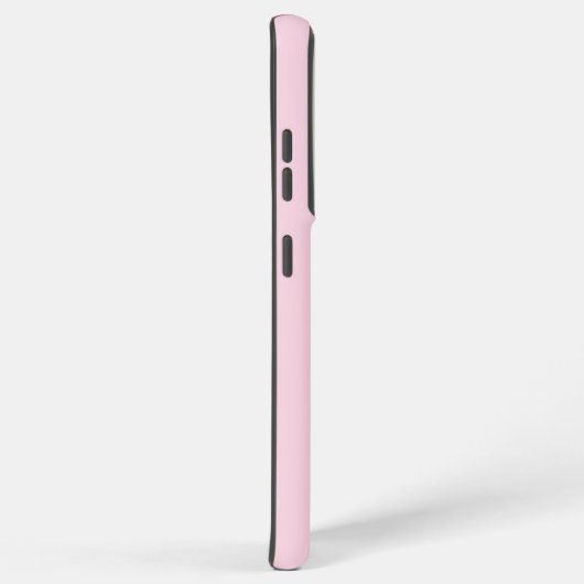Vrouwelijke pastel roze met script aangepaste naam samsung galaxy hoesje (Rechterkant)