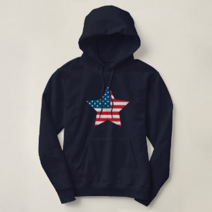 Vrouwelijke patriottische hoodie