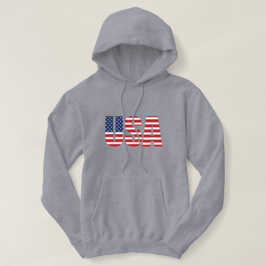 Vrouwelijke patriottische pullover-hoodie hoodie (Design voorkant)