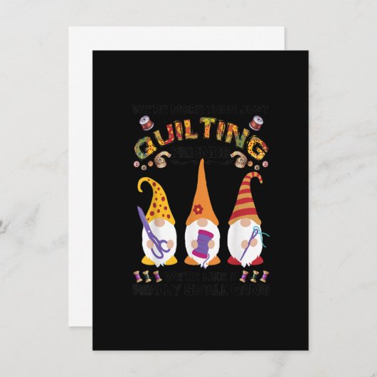 Vrouwelijke Quilter Waren Meer Dan Alleen Quiltend Kaart (Voorkant / Achterkant)