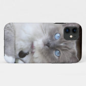 Vrouwelijke Ragdoll kat Case-Mate iPhone Case (Achterkant (horizontaal))
