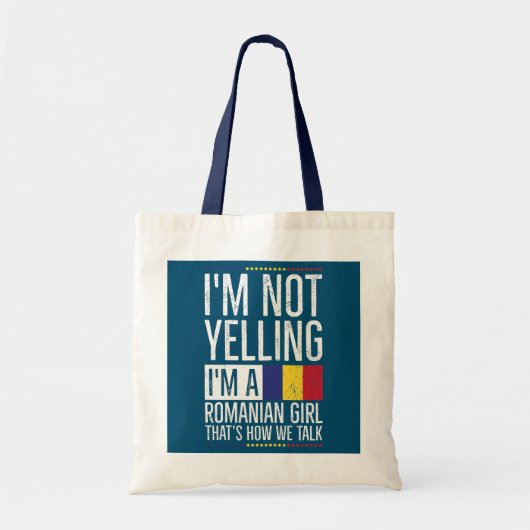 Vrouwelijke Roemeense prijs voor een Roemeens meis Tote Bag (Voorkant)
