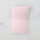 Vrouwelijke roze en zwarte luipaard print notitiekaartje (Binnen)