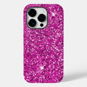 Vrouwelijke Roze Glitter Ombre Glans Case-Mate iPhone 14 Pro Hoesje