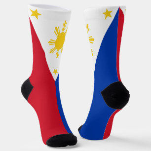 Vrouwelijke sokken met Filipijnen vlag
