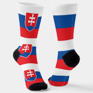 Vrouwelijke sokken met vlag van Slowakije