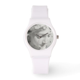 *~* Vrouwelijke Sporty Marble White Beauely Angel Horloge