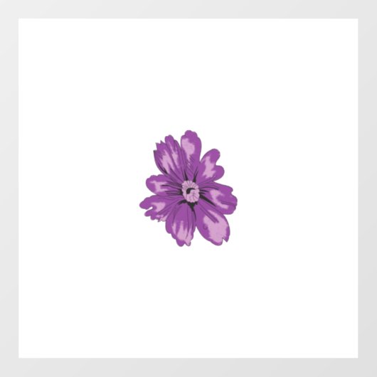 Vrouwelijke stijl, Licht Paars, Gebleekt Cederhout Raamsticker (Vel)