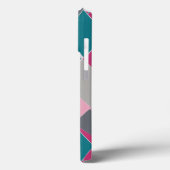 Vrouwelijke symmetrische lijnen in blauwgroen heet Case-Mate iPhone case (Achterkant / Links)