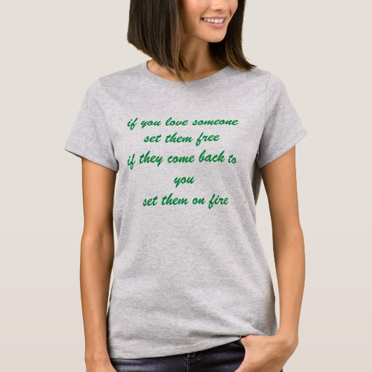 vrouwelijke t-shirt witty quote (Voorkant)