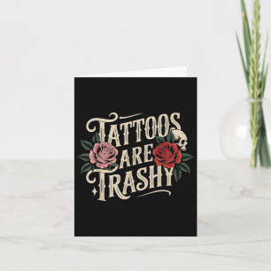 Vrouwelijke Tattoos zijn Trashy Retro Mannen Tatoo Kaart