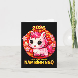 Vrouwelijke tet 2026 chuc mung nam moi xuan binh n kaart