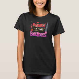 Vrouwelijke Tiener Makeup Artist Cute Beauticus T-shirt