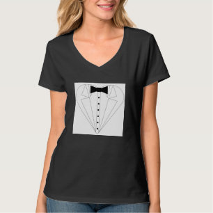 vrouwelijke tuxedo t-shirt