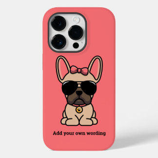 Vrouwelijke vaalbruine Franse Bulldog Case-Mate iPhone 14 Pro Hoesje