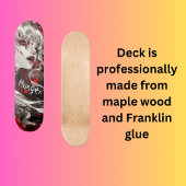 Vrouwelijke vampier skateboard