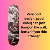 Vrouwelijke vampier skateboard