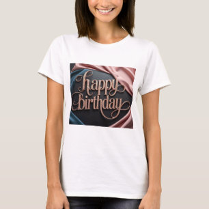 Vrouwelijke verjaardag luxe elegante extravagant t-shirt