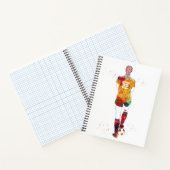 Vrouwelijke Voetbalspeler Notitieboek (Binnen)