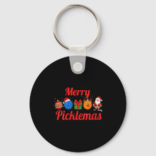 Vrouwelijke vrolijke picklemas, grappige pickle ba sleutelhanger