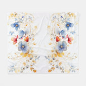 Vrouwelijke Waterverf florale fleece (Voorkant (Horizontaal))