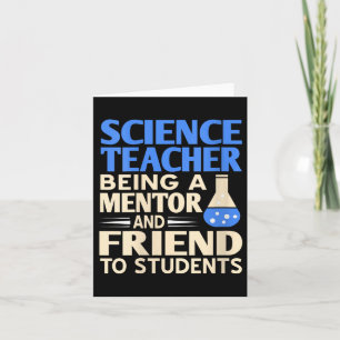 Vrouwelijke wetenschapsleraar mentor en vriend voo kaart