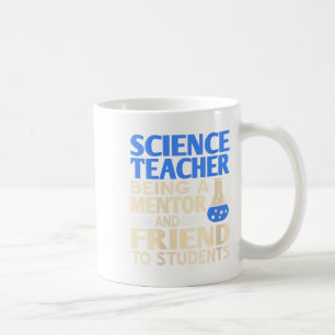 Vrouwelijke wetenschapsleraar mentor en vriend voo koffiemok