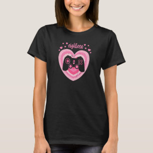 Vrouwen 18 jaar oude kerkgok geboorte meisje 18e v t-shirt